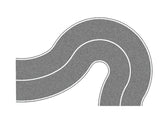 Noch 60710, Landstraße Universalkurve, / H0